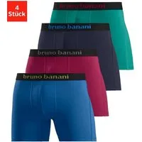 Bruno Banani Boxer Boxershorts für Herren (Packung, 4-St) mit längerem Bein und auffälligen Logobund