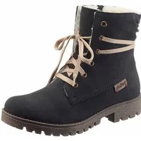 Rieker Winterboots, Winterboots, Warmfutter, mit schaftumspielender Schnürung