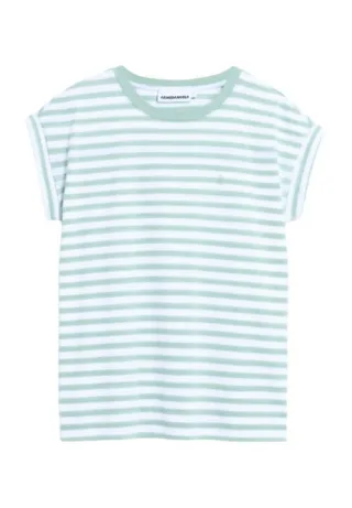 Armedangels - Streifen T-Shirt - Idaara blau/grün - Gr. - M