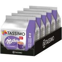 TASSIMO Kaffee Kapseln Milka T Discs heiße Schokolade 5 x 10 Kakaokapseln, (Packung, 5er Pack)