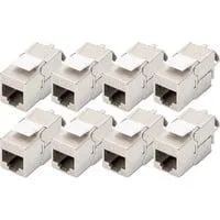 CAT 6A Keystone Modul geschirmt werkzeugfrei 8 Stk., Keystone-Modul
