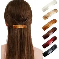 Zaewry Haarspange 6-teiliges Set Retro-Damen-Haarspangen, französische Haaraccessoires, 9,2 cm automatische Klick-Haarspangen für Frauen und Mädchen