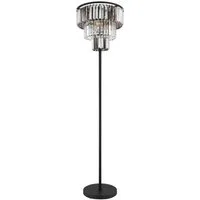 GLOBO LIGHTING Stehlampe NAXIS, ohne Leuchtmittel, Kristalllampe, Glaskristalle, Design Leuchte, Stehleuchte