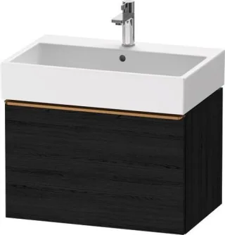 Duravit D-Neo Waschtischunterbau wandhängend Eiche Schwarz Matt 684x442x440 mm - DE4272004160000 DE4272004160000