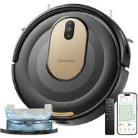 Vactidy Nass-Trocken-Saugroboter Vactidy W8 Saugroboter mit wischfunktion,3-in-1,Smarte Gyro-Navigation, beutellos, 5000Pa,150 min,Schlankes Design,Automatische Teppicherkennung