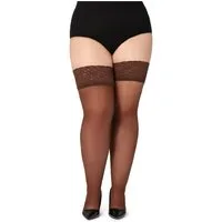 Bellivalini Halterlose Strümpfe Damen mit Spitze Plus Size 40 DEN BLV-1127
