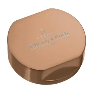 Villeroy und Boch Abdeckkappe 94052504 bronze, Edelstahl massiv, rund, für Doppeldrehgriff