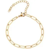 KARMA Edelstahlarmband Damen Silber o. Gold Gliederarmband Damenarmband (Wasserfest & antiallergisch, 1-tlg), Damenschmuck Armband Geschenk für Sie