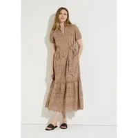 MORE&MORE Blusenkleid feminines, luftiges Lochspitzenkleid
