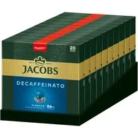 JACOBS Kaffee Decaffeinato Classico 6 entkoffeiniert 200 Nespresso®* kompatibel, (Packung, 10er Pack)