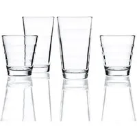 LEONARDO Glas Onda, Kalk-Natron Glas, 12 Trinkgläser, Set, Spülmaschinenfest