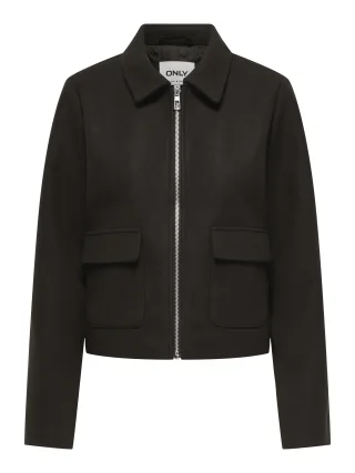 ONLY - ONLVELA ZIP SHORT JACKET OTW NOOS Chocolate Torte - Gr. - M
