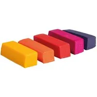 Rayher Stumpenkerze Wachsfarben-Set Multicolor, 5 Stück