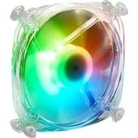 SHARK Disc RGB Fan, Gehäuselüfter transparent, 120 mm