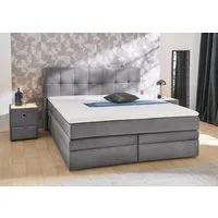 Jockenhöfer Gruppe Boxspringbett AMY mit Bettkasten, inkl. Taschenfederkernmatratze Härtegrad H3-H4, mit 6 cm Kaltschaum-Topper, Samt-Bezug, 180x200 und 200x200 cm