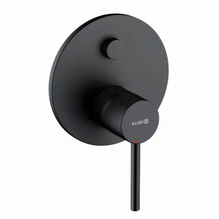 Kludi BOZZ Unterputz-Wannenarmatur Push Set m. Funktionseinh.,für 88022 mattschwarz, 387593976 387593976