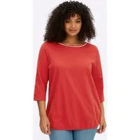 Sheego T-Shirt 3/4-Arm-Shirt 3/4-Arm
