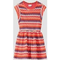 s.Oliver Minikleid Kleid Strukturiertes Kleid mit Elastikbund