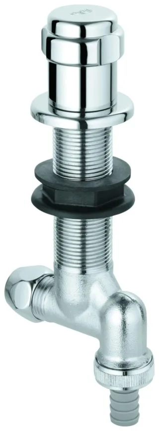 GROHE WAS-UT-Ventil EGALUX 41050 DN15 bis 50mm mit Schlaucha. und RV chrom 41050000