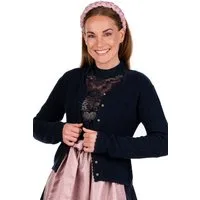 MarJo Trachtenjacke Trachten Strickjacke - VILSECK - nachtblau