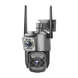 V380 8MP 4K Dual Lens WIFI IP Camera 10X Zoom Night Vision Human Detections AI Auto Tracking IP66 Waterproof Two-Way Aud