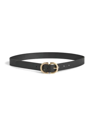 PIECES - PCJUVA CROCO JEANS BELT NOOS WB PU Black - Gr. - 90