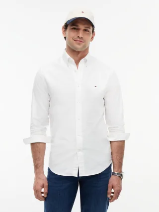 SOLID HERITAGE OXFORD RF SHIRT Opthic White - Gr. - S