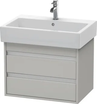 Duravit Ketho Waschtischunterbau wandhängend Betongrau Matt 650x440x480 mm - KT662400707 KT662400707