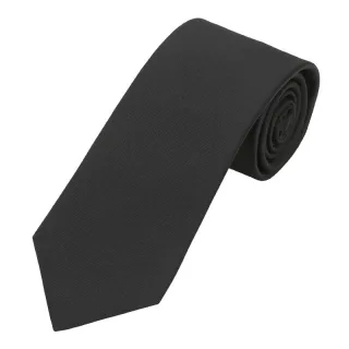 seidenfalter - Krawatte Uni 7,0-7,5cm schwarz - Gr. - OS