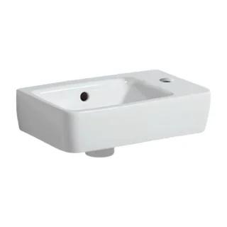 Geberit Waschtisch Renova Compact 276140000 weiss, 40 x 25 cm, mit Hahnloch rechts