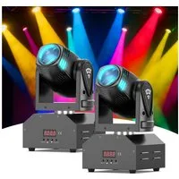 ZonQoonz Discolicht Moving Head RGBW Beam Bühnenlicht,LED Disco Party Licht DMX