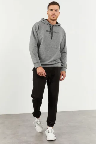 Oversized Kapuzenpullover und Hose Set