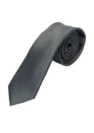 s.Oliver BLACK LABEL - Krawatte aus Seidenmix mit Jacquard-Muster grau - Gr. - 1