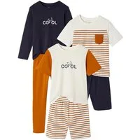 vertbaudet Schlafanzug Schlafanzüge COOL, kurz & lang, Kinder 3er-Pack