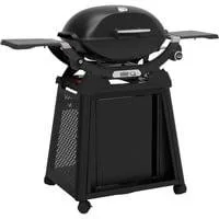 Gasgrill Q 2200N mit Premium-Rollwagen schwarz, 4,10 kW, mit Seitentischen