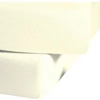 fleuresse Spannbettlaken Ines hochwertiger Jersey aus reiner Baumwolle, Jersey, Gummizug: rundum, (1 Stück), aus Baumwolle, für Matratzen bis 23 cm Höhe, Bettlaken, Spannbetttuch