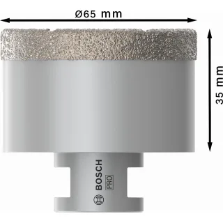 Bosch PRO Diamanttrockenbohrer Dry Speed Best for Ceramic, 65 x 35 mm - 2608587129