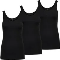 ONLY Tanktop 3er Pack Live Love Sleeveless Tank Tops mit extra langer Passform