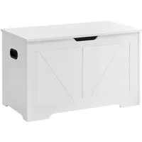 VASAGLE Sitzbank, Spielzeugtruhe, Sitztruhe, 80 / 100 (Länge) x 40 x 46 cm