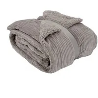 Wohndecke Flauschige Cord Kuscheldecke Sherpa Fell Sofadecke, heimtexland, 150x200 I extra dick I warm I kuschelig weich I fusselfrei
