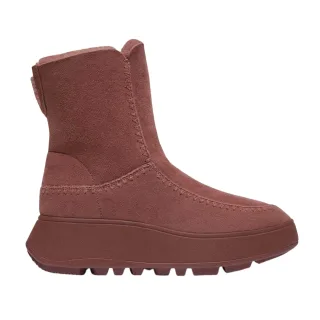 Fit Flop - "F-Mode" Winterstiefel für Damen, Wildleder, flach geformter Absatz (Braun)
