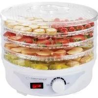 Esperanza Dörrautomat DÖRGERÄT FÜR PILZE, FRÜCHTE, GEMÜSE, KRÄUTER UND BLUMEN-DÉLICATESSE 250,00 W, Überhitzungsschutzes & einfach zu verwenden