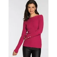 Melrose Strickpullover aus Rippqualität mit Knöpfen