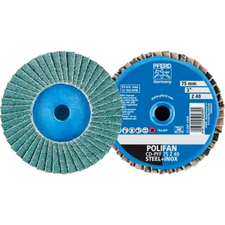 PFERD TOOLS COMBIDISC Zirkon Mini-POLIFAN CD für gehärteten Stahl - 42719704
