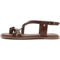 Derimod Sandalen aus Leder Sandale Echtes Leder, Lederfutter, Schnallenverschluss, Riemendesign