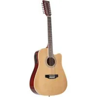 Red Hill Westerngitarre, AF-8 12-String Elektroakustische Westerngitarre mit Cutaway und Tonabnehmersystem Dreadnought-Bauform, Westerngitarren, 12-Saiter Gitarren, AF-8, 12-String Elektroakustische Westerngitarre, Tonabnehmersystem