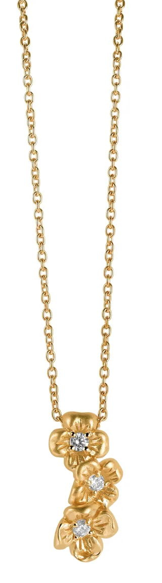 Orphelia Damen-Kette aus 925er Sterlingsilber mit Anhänger – Gold ZH-6018/2