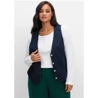 Sieh an! Jerseyweste Jeans-Weste
