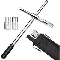 TUWENA Radmutternschlüssel Teleskop Radmutternschlüssel mit 2 Standardbuchsen 17/19mm und 21/23mm