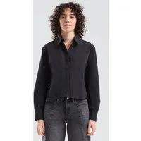 QS Langarmbluse Bluse Baumwollbluse